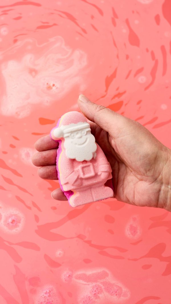 Magical Santa A full rainbow fireworks display