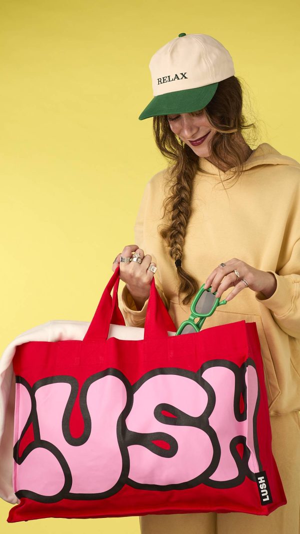 Retro Bubble Lush Big Bag - Red Bigger is better