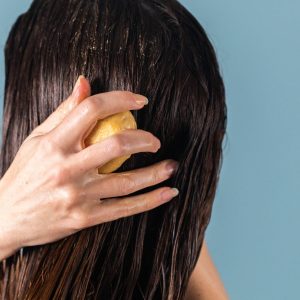 The Golden Cap Conditioner bar for stout strands