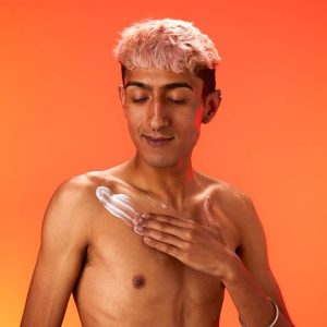 Karma Kream Grounding orange, patchouli, and pine for soft skin